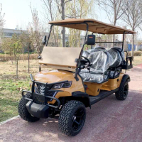 Wholesale Brand New 4-Wheel Golf Cart 6-Seater Golf Cart Electric 7000W With Bumper Luggage Rack Bluetooth Audio
