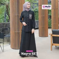 MUTIF Gamis Dewasa Nayra Jet Black New S Jet Black