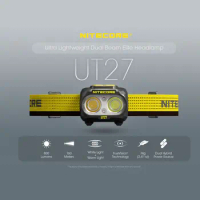 Nitecore new UT27 800 Lumens Rechargeable Ultra Lightweight Running Camping Headlamp White + Red LED Light Battery