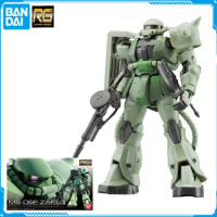 In Stock Bandai RG 1/144 MOBILE SUIT GUNDAM MS-06F Zaku II Original Model Anime Figure Model Toy Action Collection Assembly Doll