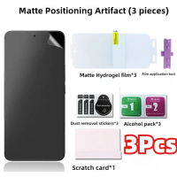 Filem Hidrogel Matte Anti-cap jari, Penutup Penuh, Set 3, Untuk Oppo A5, A3, A2, A1 Pro, Oppo A3 I, 