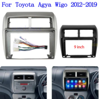2din 9inch Car Radio Frame Fascias for Toyota Wigo Daihatsu Agya Ayla Navigation Panel Android Screen Dask Kit Fascia Frame