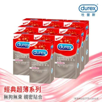 【Durex杜蕾斯】超薄裝更薄型衛生套10入X10盒