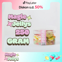 [Halal] Permen Jelly Gummy 200gr + 50gr + toples Candy Snacks Cemilan Sweet Asem monday  permen Hala