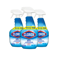【Clorox高樂氏】浴室除垢清潔劑噴槍887mlx3(水垢/浴廁/磁磚/馬桶/皂垢/玻璃)
