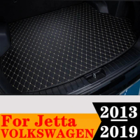 Car Trunk Mat For Volkswagen VW Jetta 2019 2018 2017-2015 2014 2013 XPE Rear Cargo Carpet Liner Cover Tail Boot Tray luggage Pad