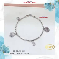 GELANG DOLLAR HWT 375 8K 17CM 3.37 03220104