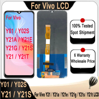 การเปลี่ยนแบตเตอรี่จอ LCD, 100% ทดสอบ, เข้ากันได้กับ Vivo Y01, Y02s, Y21a, Y21G, Y21T, Y21E, Y21 V21