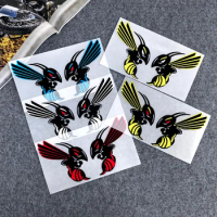 JDM Sticker For Angry Bee Honeybee Animal Cartoon Hornet Bees Reflective Motorcycle Car Styling Decals Motorcycle Accessories