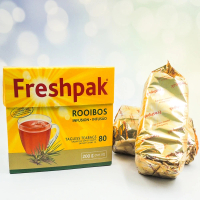 【Freshpak】南非國寶茶RooibosTea茶包-新包裝2.5克x80入X12盒/箱(無咖啡因、抗氧化、晚安茶)