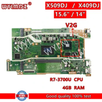 X509DJ R7-3700U CPU 4GB RAM V2G GPU Laptop Motherboard For Asus X409DA X409DJ X409DL X509DA/DAP X509DL M590D Mainboard