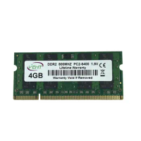 RAM DDR2 4GB 800MHZ SODIMM Laptop Memory Ddr2 4gb 667mhz PC2-6400 1.8V High Compatibility 16 chips Laptop RAM for Notebook Green