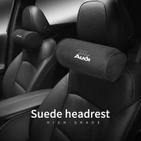 หมอนรองคอในรถยนต์ หมอนรองศีรษะสำหรับ Audi Sline A1 A2 A3 A4 A5 A6 A7 A8 Q1 Q2 Q3 Q4 Q5 Q6 Q7 Q8 TT S