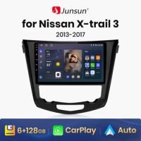 Junsun V1 AI Voice Wireless CarPlay Android Auto Radio for Nissan Qashqai J11 Nissan X trail T32 2014 - 2017 4G Car Multimedia