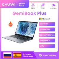 CHUWI GemiBook Plus Laptop 15.6'' FHD 1920 * 1080 16GB LPDDR5 512GB SSD Intel Alder Lake N100 WiFi 6 Windows 11 Laptops