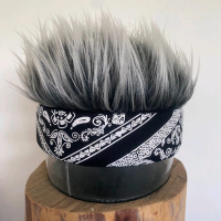 Topi Paisley, ikat kepala rambut pria,topi bulu, wig, cosplay, tokoh anime, karakter