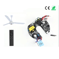 BLDC fan PCBA with remote control brushless Motor driver Circuit Board 60w 12v dc 220V AC input ceiling fan floor fan controller