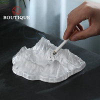 Iceberg Ashtary Crystal Glass Exquisite Cigarette Ash Holder Home Living Room Creative Personality Trend Ins Cigarette Holder