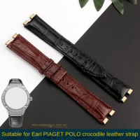 For PIAGET POLO High end Crocodile Skin Watch Strap G0A31159 Leather Watch Strap G0A33039 Bracelet Men's and Women's 16mm 21mm