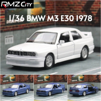 RMZ CiTY 1/36 BMW M3 E30 1987 Miniature Classical Die Cast Car Models Diecast Alloy Metal Miniature 