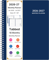 2026-2027 Monthly Planner 18 Monthly Calendar Planner January 2026 - June 2027 8’’ x 10’’ 2026 Spira
