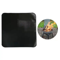 Camping Fireproof Mat Heat Resistant Mat Fireproof Rugs Blanket Grill Stove Mat for Grilling Deck Protection Outdoor Grass Floor
