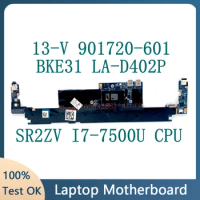 901720-601 901720-501 901720-001 Mainboard For HP Spectre 13-V Motherboard BKE31 LA-D402P W/SR2ZV i7-7500U CPU 8GB 100% TestedOK