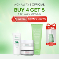 [New Bundle 4 in 1] ACNAWAY Bundle 4 in 1 Acne Care, Defense & Basic Skincare – Rangkaian Lengkap Pe