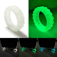 8PCS Fluorescent Luminous Luggage Caster Shoes Reduce Noise Silicone Suitcase Wheels Protective Cover Silent Sound Anti-abrasion