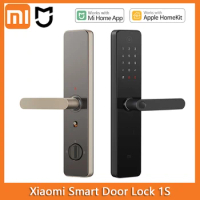 Xiaomi Smart Door Lock 1S Fingerprint Recognition Electronic Doorbell Bluetooth Passward NFC Homekit Unlock Home Security Lock