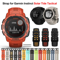 Soft Silicone Strap for Garmin Instinct Solar Crossover Tactical Esports Tide Smartwatch band Instinct 2 Solar Watch Bracelet