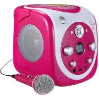 Portable CD Player Amplifier Child Learning With Machine Speaker U Disk Play MP3 Disc Microphone Karaoke Stereo Audio Megaphone