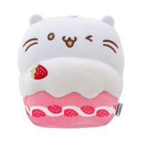 【majimeow 麻吉貓】麻吉草莓蛋糕抱枕毯組(抱枕毯 抱枕 毯子 禮物/冬被)