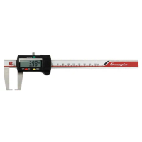 Guanglu Digital Caliper with Flat Measuring Points for Outside Grooves,0-150/200/300/500mm