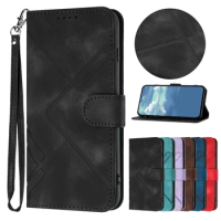Irregular Lines Solid Color Leather Case For Vivo Y02 Y02T Y02A Y02S Y03 Y5S Y11 2023 Y11S Y12 Y12S Y12A Y15 Y16 Flip Book Cover