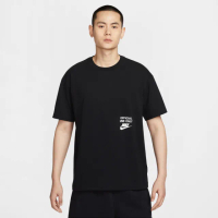 【NIKE 耐吉】短袖上衣 男女 中性款 落肩寬鬆版型 AS U NSW TEE M90 OC REMIX 黑 HJ0775-010
