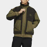 Adidas Prsve Boa Jk [HP1390] 男 運動外套 立領 戶外 休閒 保暖 刷毛 亞洲版 綠 黑