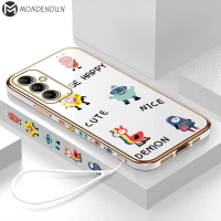 เคสโทรศัพท์สำหรับ Samsung Galaxy A54 5G เคสSamsung a54 5g (สายคล้องฟรี) เคสลายการ์ตูนมอนสเตอร์น้อยน่