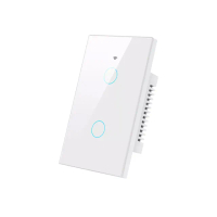 【台灣智能家居】單火線雙控雙切觸控開關+WiFi手機APP定時開關