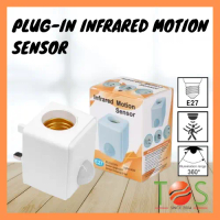 ETOS【READY STOCK】Wall Plug E27 Light Bulb Holder, with Motion Sensor Human Induction Smart time-dela