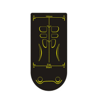 【S-SportPlus+】健腹輪專用墊 140cm女款 科學引導線 矽膠防滑瑜珈墊 瑜珈墊 加購健腹輪 雙面防滑 加厚墊