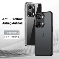 OnePlus Nord 3 5G CPH2491 Case Anti-yellow Airbag Silicone Bumper Hard Cover Clear Back Shockproof Case for OnePlus Nord 3 Nord3