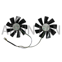 2Pcs/Set 95MM GAA8S2U RX 5700/5600/5500 GPU VGA Cooler DIY Fan For Powercolor RX5700 5600 XT 8G X Cards Replace PLD10015B12H