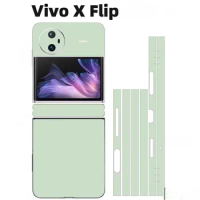 Pain Color Anti-Scratch Phone Sticker For Vivo X Flip Back Protector Matte Film For Vivo X Fold Skin 3IN1 Full Cover