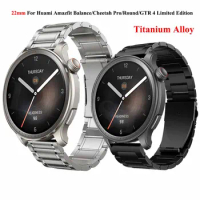 22MM Titanium Alloy Strap For Huami Amazfit Balance Bip 5 Watchband for Amazfit Cheetah Pro Round GTR 4 3 Pro 2e Sport Bracelet