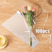 100pcs Kantong Bunga Single Rose Plastik - Bungkus Bunga Satuan Mawar Satu Tangkai