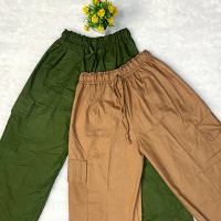 Buffin Kulot Linen Cargo - Celana Kulot Linen Cargo Wanita