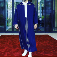 Gaun Islam Lelaki Jubah Panjang Longgar Lelaki Santai Moden Arab Lelaki Gaun