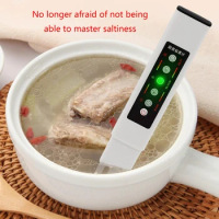 Pen Type LED Salinity Meter Portable Household Electronic Food Salinity Tester Salinometer Soup Saltwater Analysis Detector