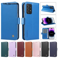 Magnetic Flip Stand Phone Case For Samsung Galaxy A52s 5G A528/A52 4G A525/A 52 5G A526 Business Leather Wallet Cover Card Bags